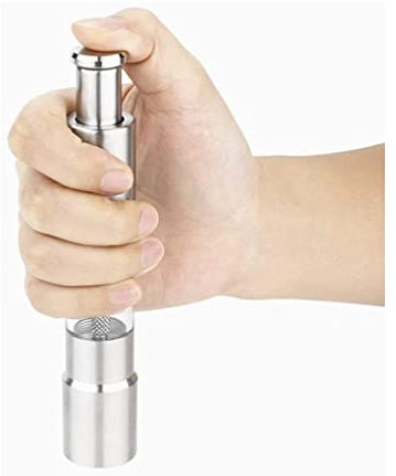 PSTOYS Gewürzmühle Chilimühle Kleine Pfeffermühle Aus Edelstahl, Tragbare Mini-Pfeffermühle Mit Manueller Bedienung for Outdoor/Barbecue/BBQ/Küche Pfeffermühle Salzmühle