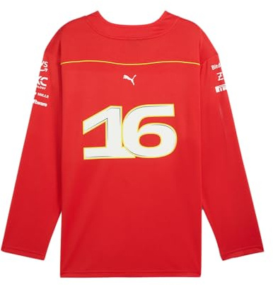 PUMA Scuderia Ferrari - Camiseta de Hockey Charles Leclerc - Corte Hombre - Rojo - Talla: XL
