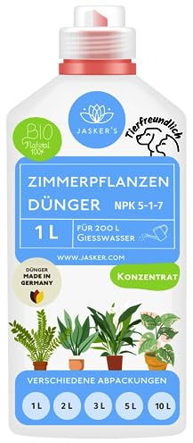 Bio Zimmerpflanzen Dünger flüssig 500 ml - Konzentrat Dünger für Zimmerpflanzen - 100% Schnelldünger - Flüssigdünger für 100 Liter Gießwasser - Bio Dünger Zimmerpflanzen