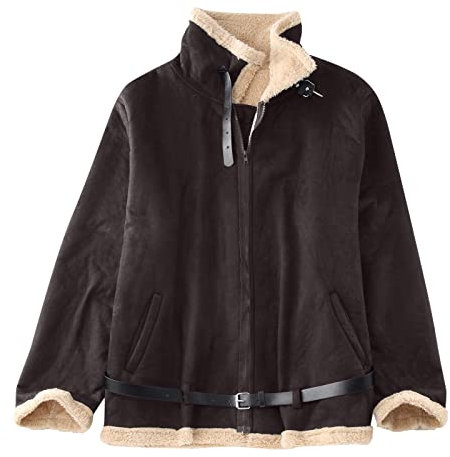 Outdoorjacke Herren Herren Sweatshirt Langarm Skijacken Herren Plus Size Mantel Kunstpelz Reverskragen Gepolsterte Lederjacke Vintage Dicker Mantel Schaffell Kaschmir Jacken Wintermantel
