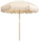 Parasol De Jardin Extérieur Parasol De Plage Anti UV 50+ Parasol Inclinable 200cm Parasol À Frange Portable Parasol De Marché Avec 8 Nervures Robustes Parasol Balcon 32mm Bois Massif Sec/avec Sac (Co