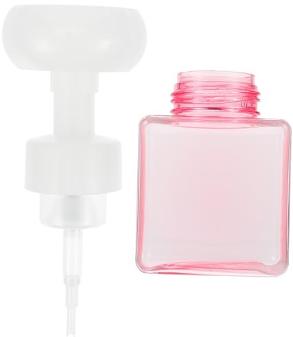 PRETYZOOM Schaumflaschenspender Blume Leer Reisebehälter Nachfüllbar Schaumflasche Kosmetikflasche für Travels Wandern mit Dichtverschluss