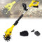 Rotavator a batteria Scarificatore elettrico a batteria da 20 V, Rotavator portatile, motozappa elettrica portatile, con batteria ricaricabile, profondità di lavoro 16 cm Motozappa, giardino,