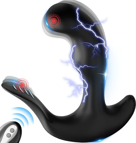 Prostata Stimulation Männer Elektroshock mit 5 Stromschlag & 10 Vibrationen, Analvibratoren Vibratorensets für Männer Frauen Prostata Vibrator Analplug Anal Sex Spielzeug für die Frauen Paare Extrem