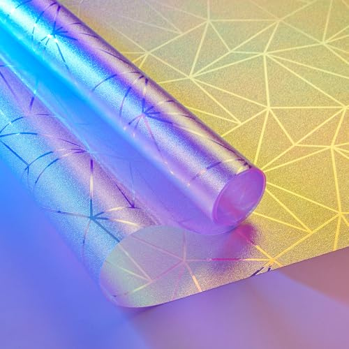Beautysaid Stained Window Film Privacy for Glass, Multicolour 30x200cm