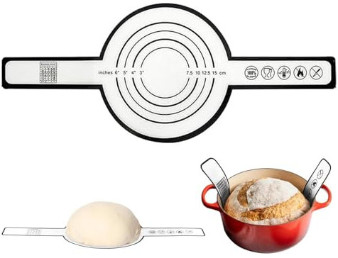 Bread Sling for Dutch Oven, Silicone Bread Sling, Bread Baking Mat, Baking Mat with Long Handle, Silicone Dutch Oven Liner, Easy Cleaning, for Transferring Sourdough Pastry, 56CM x 21CM x 0.7MM