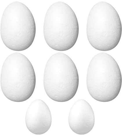 VICASKY 8St Eiweiß-Embryo Eier easter teigroller ostern zu ostern ziernieten zu ostern Osterfest gefälschtes Ei Festival-Ei Ei hängendes Ei bastelt Ei Schaum