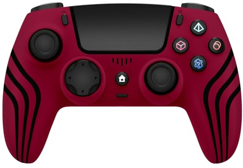 Wireless Controller for PS4,Controller Compatible with PS4/Slim/Pro,Red