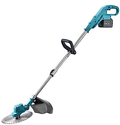 Tondeuse à Gazon, Tondeuse à Gazon Électrique sans Balais Désherbeur Multifonctionnel Petite Tondeuse à Gazon Électrique au Lithium de Poche Domestique Désherbage Rechargeable