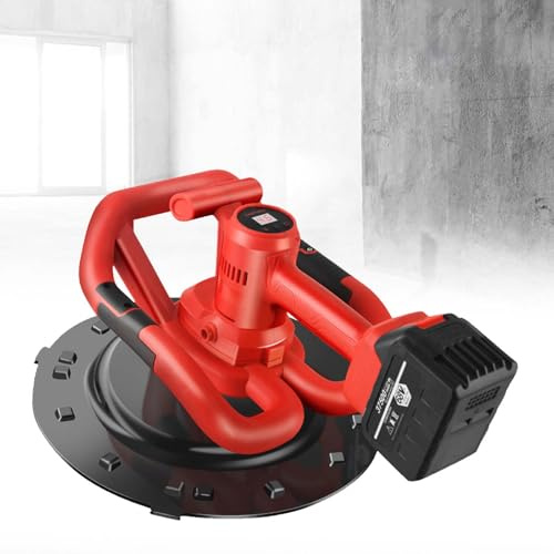Lisciatrice Elettrica Per Pareti Senza Fili Da 1680 W, Display Digitale Lcd, Velocità Regolabile Da 1 A 6, Design Autoadesivo, Frattazzatrice Per Intonaco E Stucco Cementizio,37500mah
