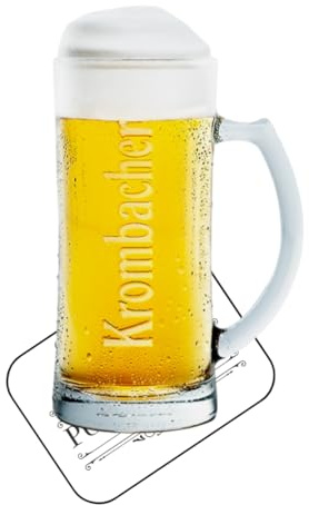 Laurie's Pub and Bar Accessories Krombacher Bierkrug Pint Bierglas