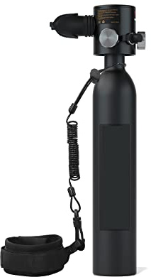 RDVXI Bouteille de Plongée, Respirateur De Plongée Adulte Plongée Natation Mini Combinaison De Sauvetage d'urgence Gonflable Portable(Zwart)