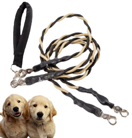 Seil für große Hunde – Doppelseil mit Langer Zugkraft, Robustes und bequemes Zubehör für Haustiere, für Parks, Training, Spaziergänge