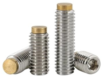 Vite a testa esagonale in acciaio inossidabile 304/acciaio al carbonio grado 12.9/vite a testa in rame/vite di arresto con testa in rame M3-M12(Light Grey,5pcs M3x10x1.7x1)