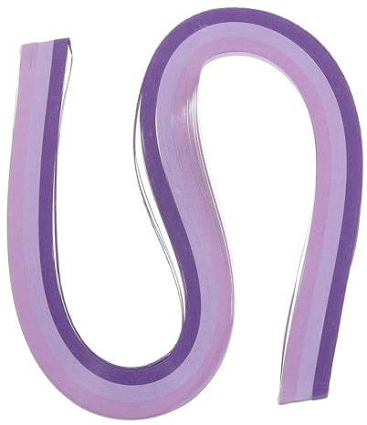 PATIKIL 120 Stück Quilling Streifen Papier 3/8 Zoll (10mm) 21 Zoll Origami Papier Quilling Streifen Für Kunst DIY Handwerk Weihnachten Verlauf Lila