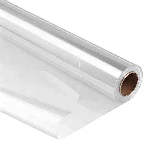 HO-SFSM Film Transparent Electrostatique Non Adhesif | Film Protecteur Électrostatique Mural, Films de Protection Murale pour Murs Meubles Maison (40 x 1000 cm)