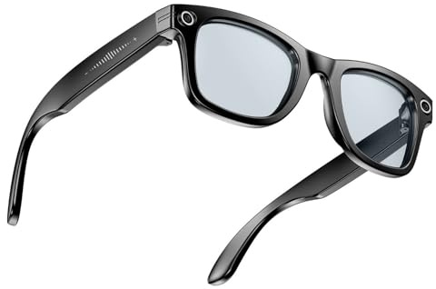 Denash KI Smart Brillen mit Kamera, Tragbare 4K-Videoaufzeichnbrille, Echtzeit-Sprach übersetzung Bluetooth Smart Gläser für Reisen, Outdoor