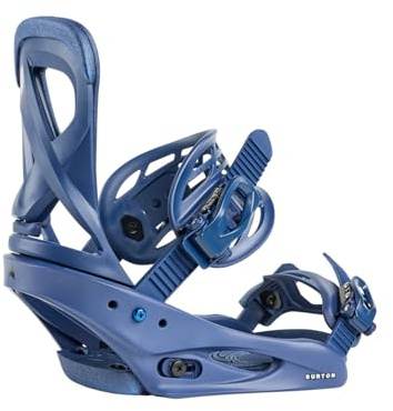 Burton – Fijaciones de Snowboard Scribe Re:Flex Nightfall para mujer, talla S, color azul