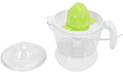 Pssopp Presse-Agrumes Électrique, Consoles Multifonctions Amovibles Facile à Nettoyer Presse-Citron pour Orange Citron Pamplemousse Presse-Agrumes Électrique, SUS ABS 0,7L 25W Presse-Citron (Prise UE)