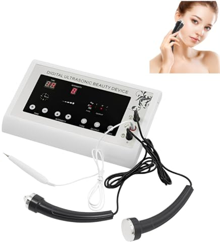 Massaggiatore per corpo 3 in 1, dispositivo di bellezza a ultrasuoni, massaggiatore viso contro le rughe, 9 livelli di intensità, timer da 0 a 30 minuti, tonificante per tonificare la pelle e lifting