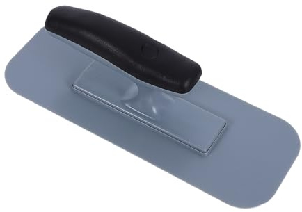 Kisangel Cazzuola di Finitura Bordo Arrotondato in Plastica, Utensile Manuale per Lisciare Intonaco e Stucco, Attrezzo Ergonomico per Muratura e Ristrutturazioni, Strumento di Finitura
