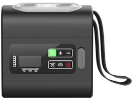 Nilox Air Pump NXOUTDOORPUMP, Tragbarer Luftkompressor Elektrisch Wiederaufladbar, Inflator mit Inflate/Deflate 22 PSI, 5000 mAh Akku, LCD Display, Kompressor Zubehör, für SUP Kajak Camping