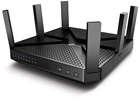 TP-Link MU-MIMO Tri-Band Wireless Gigabit Cable Gaming Router, Combined WiFi Speed Up to 4000Mbps, 4 Gigabit LAN Ports, 2 USB Ports, Quad-Core CPU for Xbox/PS4/Steam Games, Homecare (Archer C4000)