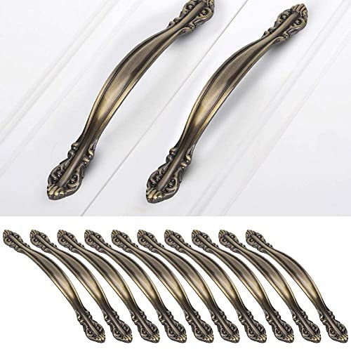 Garosa 10 Stück Möbeltür Bogen Schublade Zuggriff Schrank Hardware Griff Küchenknöpfe Schrank Hardware Griff Pull Möbel Hardware Türzug