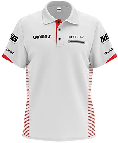 WINMAU Pro-Line Weiß Dart-Shirt - Groß