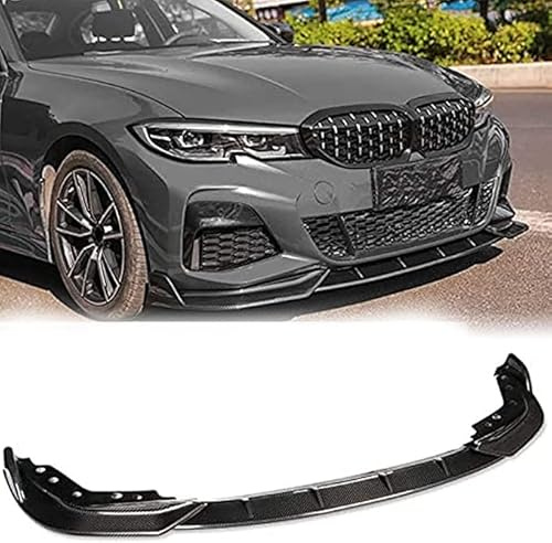Spoiler pour Bmw 3 Series G20 G28 2019-2022 avant pare-chocs spoiler lèvre en fibre de carbone look voiture inférieur kit de carrosserie Splitter de garde lame Partie de la voiture