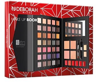 Deborah Milano - Trousse Set Regalo Donna Make Up Book Volume 3 Toni Caldi, Include Palette di Ombretti, Gloss, Rossetti e Polveri Viso dai diversi Finish e Colori, in Carta FSC