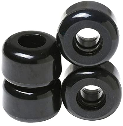 CRAKES Set di 4 ruote per skateboard e longboard, 54 mm x 36 mm, 82 A, ruote per acrobazie e skateboard downspeed, ruote in PU, nero