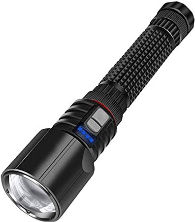 CXAPRDSH 5800 Lumens LED Tactical Flashlight, Water Resistant Flashlight, Rugged and Bright for Outdoor Activity, 5 Light Modes