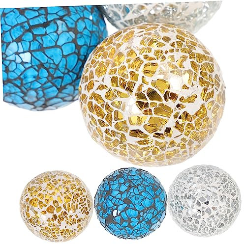 IMIKEYA 6 Stücke Deko Kugel Glasperlen Ballornament Home Desktop Ornament Haushaltsball Desktop Ball Dekor Ball Dekor Home Ornament Decor