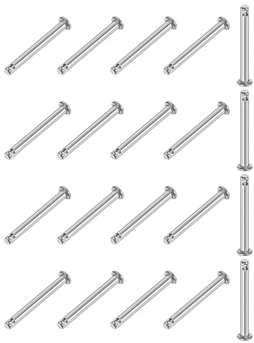 M METERXITY 20 Stück Einloch Splinte M4 x 35mm Flachkopf Splinte | 304 Edelstahl, Für mechanische Verbindungen/Fixteile/Schiffsausrüstung, Verbindungs Scharnierstift, Wiederverwendbar