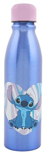 Disney Stitch Aluminum Soda Bottle - 600ml | Leak-Proof, Eco-Friendly Reusable Bottle with Vibrant Stitch Design | Perfect for On-the-Go Hydration Fans