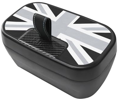 FDAIUN Scatola portaoggetti console centrale Vassoio organizer bracciolo per Mini Cooper S F65 F66 2024 2025 Accessori cambio automatico Vano portaoggetti nella console centrale Mini accessori (Grigio