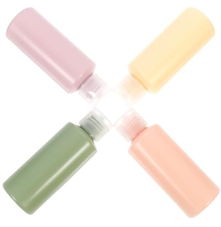 COLLBATH 4 piezas Botellas de Viaje Prueba de Fugas Duraderas para Cosméticos y Artículos de Higiene Personal Contenedores Portátiles para Viajes