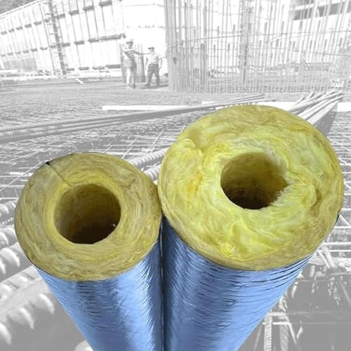 Tuberías aisladas con lana de vidrio, aislamiento de tuberías de agua caliente y fría, minimizando la pérdida de calor for tuberías de agua exteriores(114x50mm)