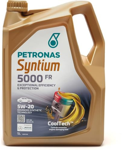 PETRONAS Motoröl 5W-20 Syntium Motor Öl ACEA C5 API SN 5000 FR 5L Kompatibel mit FORD Fiesta Mk6 Schrägheck JA8, JR8 FOCUS III Turnier Fiesta Mk5 Schrägheck JH1, JD1, JH3, JD3 Kuga Mk2 DM2