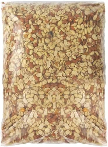 SQUAWK Split Peanuts | Premium Quality Fresh Feed | Garden Wild Bird Nut Food | Aflatoxin Free Mix | Protein Rich, High in Energy Mixture | Contains Nutritious Vitamins and Essential Oils (10KG)
