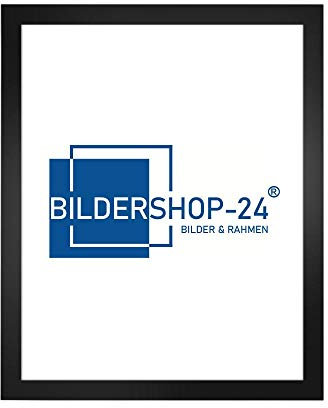 Bildershop-24 Bilderrahmen modern stabil RahmBig Schwarz 50 X 150 cm Rahmen für Bilder Urkunden Poster Farbe & Größe wählbar