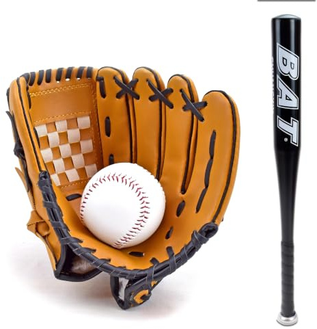 Baseballschläger Set Baseball + Handschuh + Ball | Softball Set Softballschläger