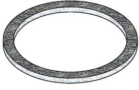 Dichtung für Rauchentwicklung, Original MCZ für Pelletöfen Code .41801002600