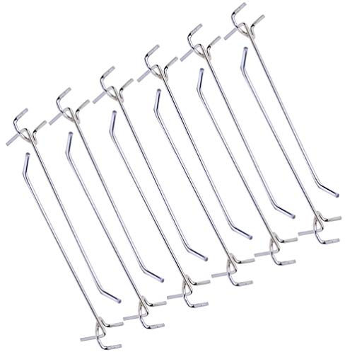 DOITOOL 40 Stück Lochwandhaken, Werkzeugwand Haken Schwerlast-Haken für Zuhause, Geschäft, Supermarkt, 20 cm