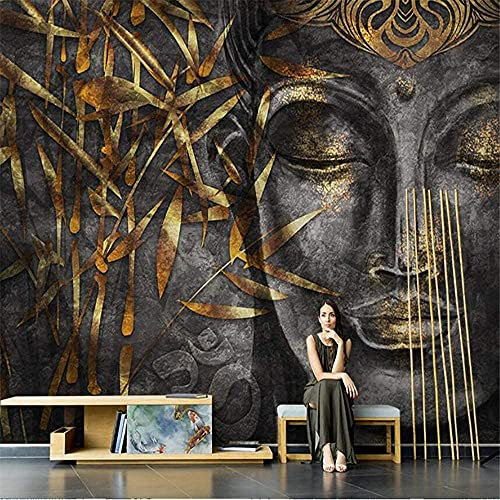 3D Stereo Malerei Wandbild Buddha Moderne Wanddeko Design Wand Dekoration Wohnzimmer Schlafzimmer Büro Flur 350x250cm