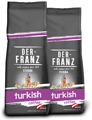 DER-FRANZ - Café turco, molido, 500 g (paquete de 2)
