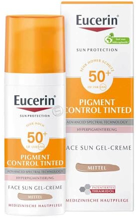 EUCERIN Sun Fluid Pigment Control mittel LSF 50+ 50 ml