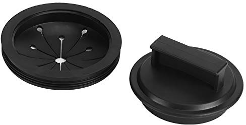 Tiiyee Tappo Lavandino Nero, Cucina Antispruzzo Protezioni Raccolta Del Acqua Tenuta Scarico Per Lavello In Gomma E Tritarifiuti Tipo Accessori Lo Smaltimento Dei Rifiuti Della Bagno Vasca Da Nero