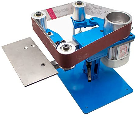 LeTkingok Máquina amoladora de banda 750WC Vertical y Horizontal lijadora de banda pulidora afiladora máquina pulidora 915x50MM